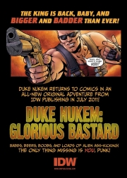 Duke Nukem Forever - Bild zur Comic Ausgabe Glorious Bastard.