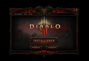 Diablo 3 - Install Screen des Hack & Slay Titels.